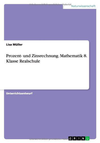 Cover for Müller · Prozent- und Zinsrechnung. Mathe (Book) [German edition] (2014)