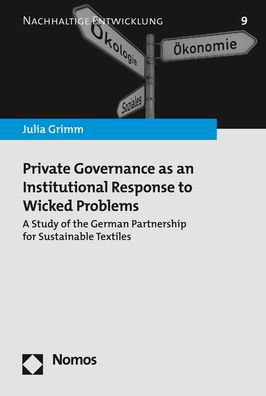 Cover for Grimm · Private Governance as an Institut (Book) (2019)