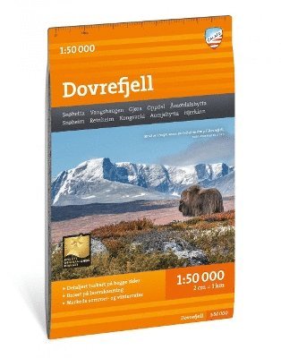 Dovrefjell - Mountain map detailed scale -  - Livros - Calazo Forlag - 9789189371491 - 1 de junho de 2022