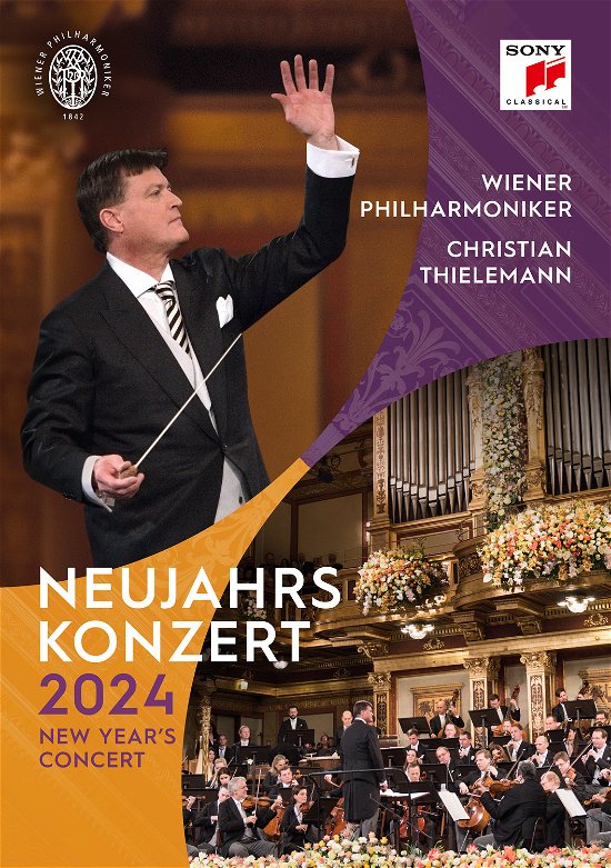 Cover for Christian Thielemann &amp; Wiener Phil-harmonic · New Years Concert 2024 (DVD) (2024)