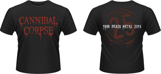 Cover for Cannibal Corpse · 25 Years of Death Metal Black (T-shirt) [size M] (2013)