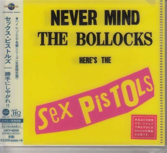 Cover for Sex Pistols · Never Mind the Bollocks (CD) [Limited edition] (2018)