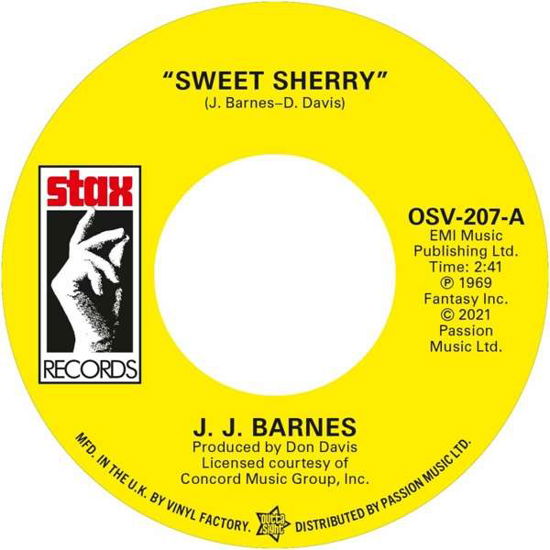 Cover for J.j. Barnes · Sweet Sherry / The Whole Damn World Is Going Crazy (LP) (2021)