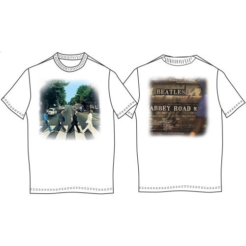 Cover for The Beatles · The Beatles Unisex T-Shirt: Abbey Road (Back Print) (T-shirt) [size S] [White - Unisex edition] (2019)