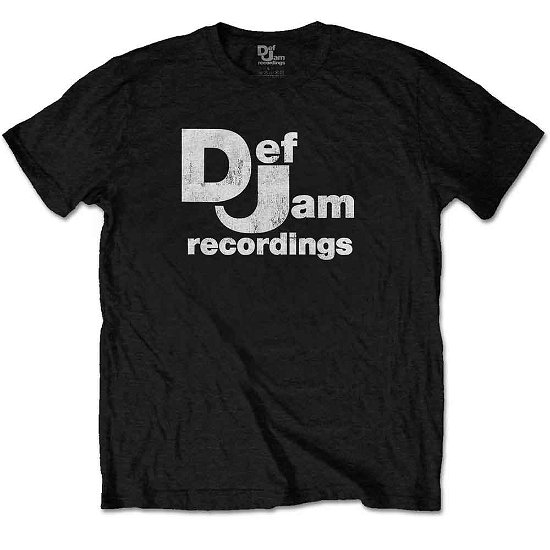 Cover for Def Jam Recordings · Def Jam Recordings Unisex T-Shirt: Classic Logo (T-shirt) [size S] [Black - Unisex edition]