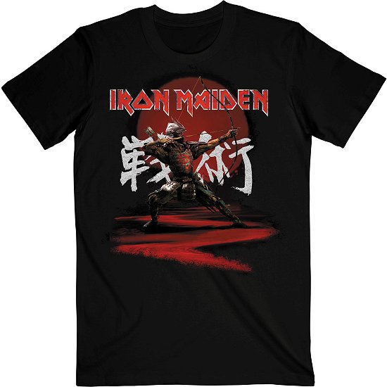 Iron Maiden Unisex T-Shirt: Senjutsu Eddie Archer Kanji - Iron Maiden - Mercancía -  - 5056368691492 - 