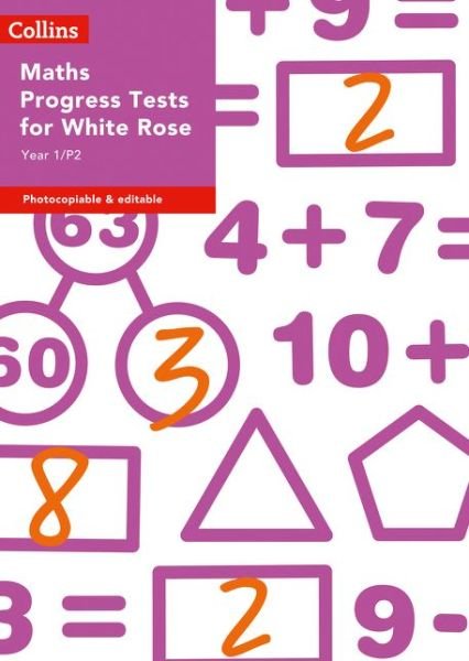 Cover for Cherri Moseley · Year 1/P2 Maths Progress Tests for White Rose - Collins Tests &amp; Assessment (Paperback Bog) (2019)