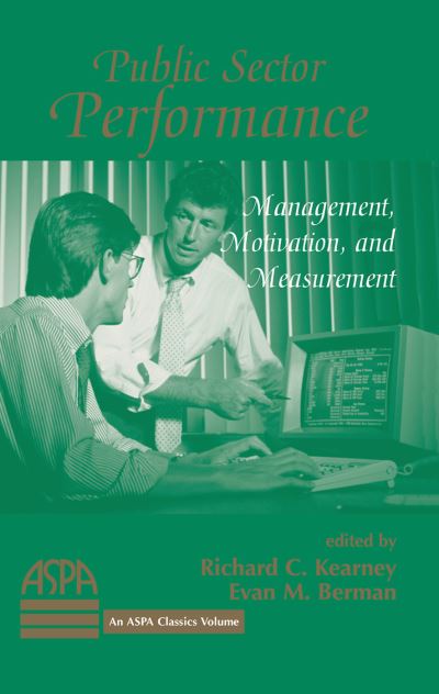 Cover for Richard Kearney · Public Sector Performance: Management, Motivation, And Measurement (Hardcover Book) (2019)