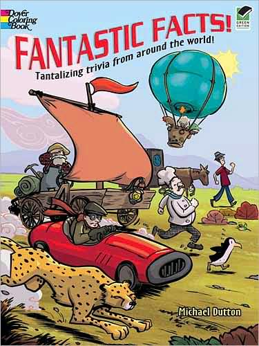 Cover for Michael Dutton · Fantastic Facts!: Tantalizing Trivia from Around the World! - Dover Coloring Books (Paperback Book) [Green edition] (2010)