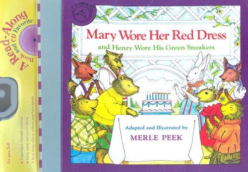 Cover for Peek Merle Peek · Mary Wore Her Red Dress and Henry Wore His Green Sneakers Book &amp; CD (Book) [Pap / Com edition] (2006)