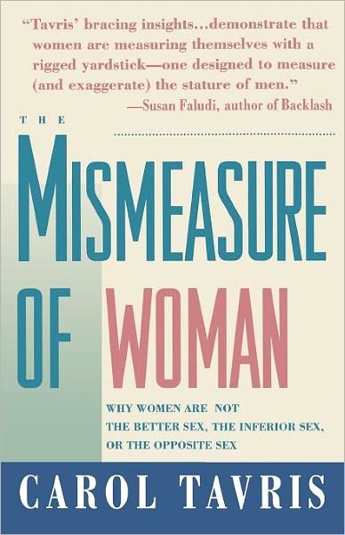 Cover for Carol Tavris · The Mismeasure of Woman (Pocketbok) [Reprint edition] (1993)