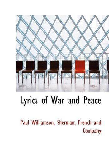 Cover for Paul Williamson · Lyrics of War and Peace (Hardcover Book) (2010)