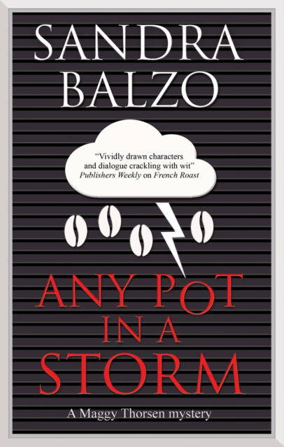 Cover for Sandra Balzo · Any Pot in a Storm - A Maggy Thorsen Mystery (Gebundenes Buch) [Main - Large Print edition] (2024)