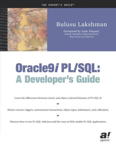 Cover for Bulusu Lakshman · Oracle9i PL/SQL: A Developer's Guide (Paperback Book) [Softcover reprint of the original 1st edition] (2002)
