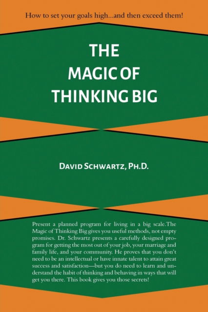 Cover for David J Schwartz · The Magic of Thinking Big (Paperback Book) (2018)