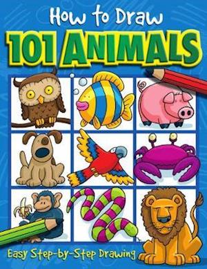 Cover for Nat Lambert · How to Draw 101 Animals - A Step By Step Drawing Guide for Kids - How To Draw 101 (Paperback Book) (2020)