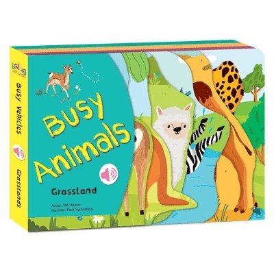 Cover for Busy Nature: Grasslands - BUSY...BOOKS SERIES (Board book) (2024)