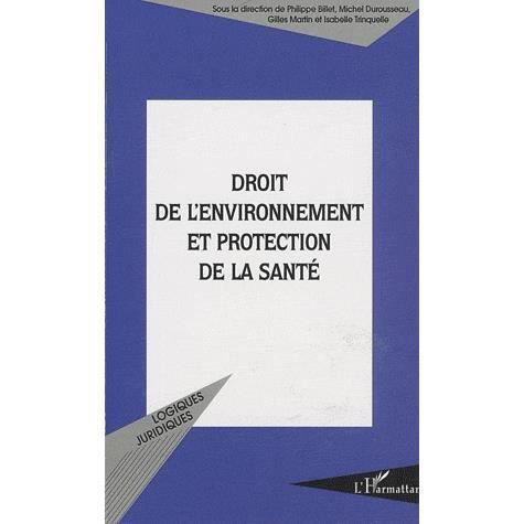 Cover for Isabelle Trinquelle · Droit de l'environnement et protection de la santé (Paperback Book) (2022)