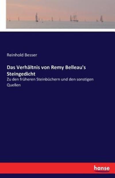 Cover for Besser · Das Verhältnis von Remy Belleau' (Book) (2016)