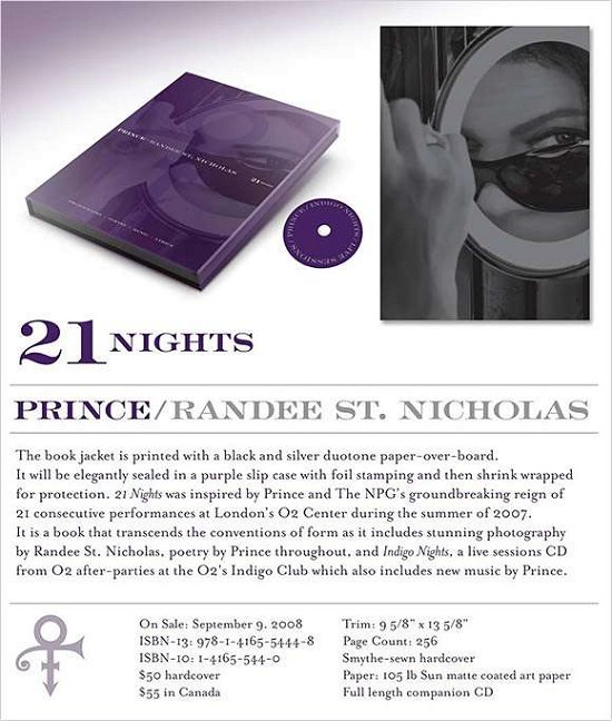 21 Nights - Prince - Bücher - ATRIA - 9789021539492 - 26. Oktober 2010