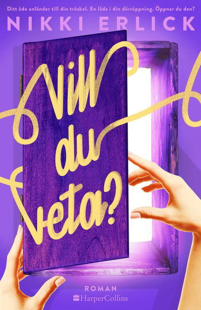 Cover for Nikki Erlick · Vill du veta? (Hardcover Book) (2023)