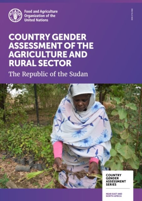 Cover for Food and Agriculture Organization · Country gender assessment of the agriculture and rural sector: the Republic of the Sudan - Country gender assessment series (Taschenbuch) (2022)