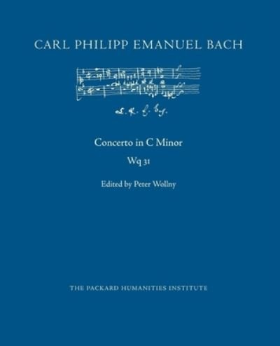 Cover for Carl Philipp Emanuel Bach · Concerto in C Minor, Wq 31 (Paperback Bog) (2021)