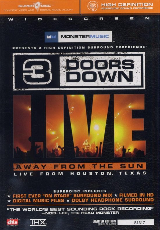 Away from the Sun - 3 Doors Down - Films - MONTE - 0050644441493 - 17 maart 2006