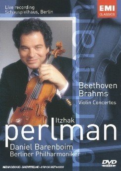 Cover for Ludwig Van Beethoven · Beethoven / Brahms - Violin Concertos (Perlman, Barenboim) (DVD) (2005)