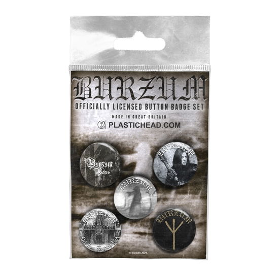 Burzum Button Badge Set 2 - Burzum - Gadżety - PHM BLACK METAL - 0803341562493 - 11 lutego 2022