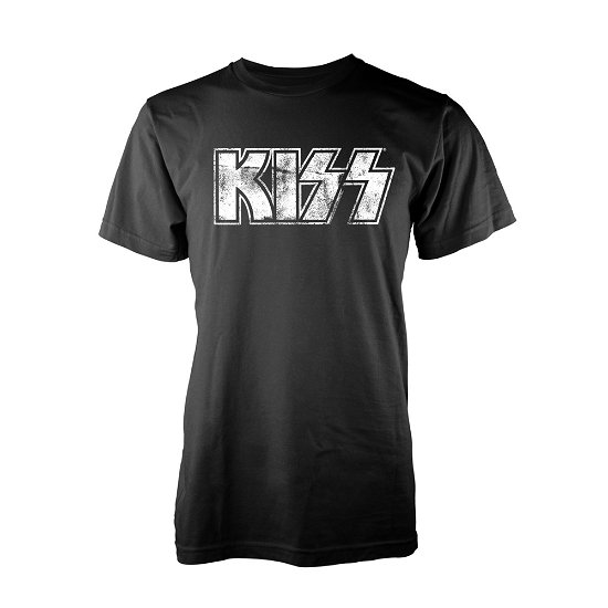 Cover for Kiss · Distressed Logo (T-shirt) [size L] [Black edition] (2017)
