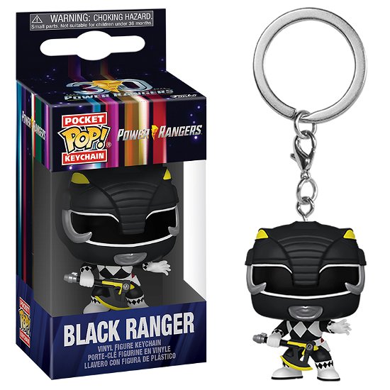 Mighty Morphin Power Rangers 30th- Black Ranger - Funko Pop! Keychain: - Produtos - FUNKO UK LTD - 0889698721493 - 18 de agosto de 2023