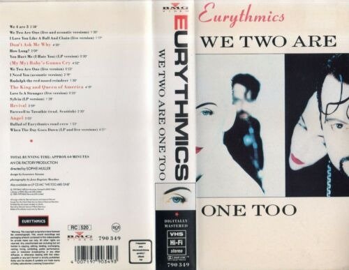 Cover for Eurythmics · Eurythmics-we Two Are One Too-vhs (DVD)