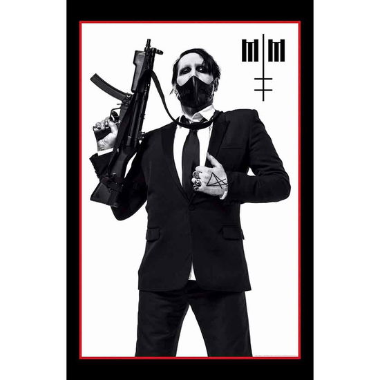 Marilyn Manson Textile Poster: Machine Gun - Marilyn Manson - Koopwaar -  - 5055339787493 - 