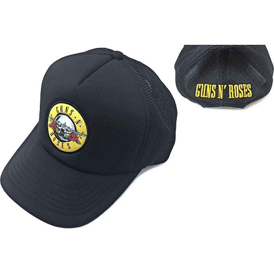 Cover for Guns N Roses · Guns N' Roses Unisex Mesh Back Cap: Circle Logo (Klær) [Black - Unisex edition]
