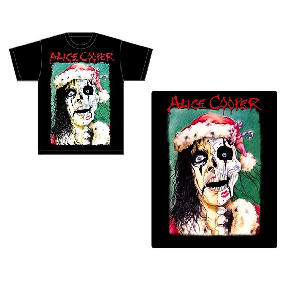 Alice Cooper Unisex T-Shirt: Xmas Card - Alice Cooper - Koopwaar -  - 5056368694493 - 