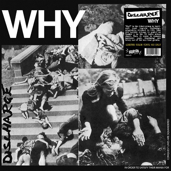 Cover for Discharge · Why (Red Vinyl) (LP) [Coloured edition] (2023)