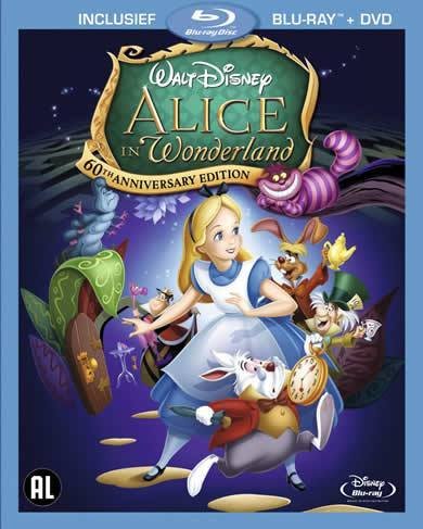 Cover for Alice In Wonderland (1951) (Blu-Ray + DVD) (Blu-ray/DVD) [Special edition] (2011)