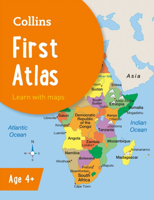 Cover for Collins Maps · Collins First Atlas: Ideal for Learning at School and at Home - Collins School Atlases (Paperback Book) [4 Revised edition] (2025)