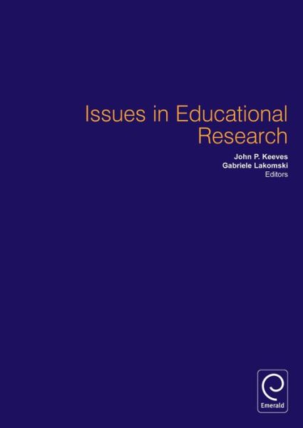 Cover for Issues in Educational Research (Hardcover Book) (1999)