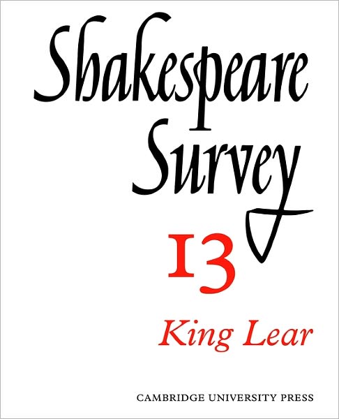 Shakespeare Survey - Shakespeare Survey - Allardyce Nicoll - Books - Cambridge University Press - 9780521523493 - November 28, 2002