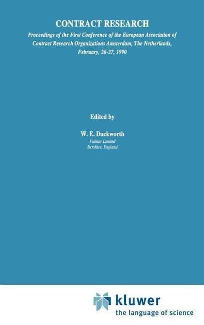 Cover for European Association of Contract Research Organizations · Contract Research (Hardcover Book) [1991 edition] (1991)