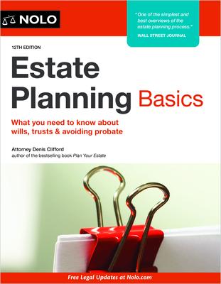 Estate Planning Basics - Denis Clifford - Books - NOLO - 9781413331493 - February 27, 2024