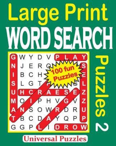 Cover for Universal Puzzles · Large Print WORD SEARCH Puzzles (Paperback Book) (2016)