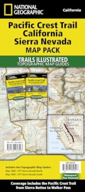 Cover for National Geographic Maps · Pacific Crest Trail: California Sierra Nevada [map Pack Bundle] (Map) [2020th edition] (2020)