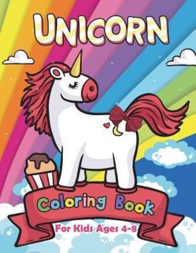 Cover for V Art · Unicorn Coloring Book for Kids Ages 4-8 (Paperback Book) (2018)