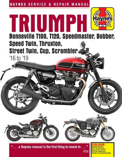 Cover for Matthew Coombs · Triumph Bonneville T100, T120, Speedmaster, Bobber, Speed Twin, Thruxton, Street Twin, Cup, Scrambler (16 to 19): 16 to 19 - Haynes Service &amp; Repair Manuals (Paperback Bog) (2020)