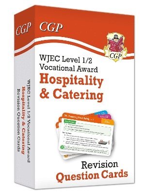 Cover for CGP Books · New WJEC Level 1/2 Vocational Award in Hospitality &amp; Catering: Revision Question Cards - CGP Level 1/2 Vocational Awards (Hardcover Book) (2025)