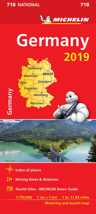 Cover for Michelin · Michelin National Maps: Germany 2019 (Hardcover Book) (2019)