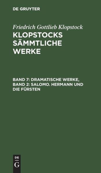 Cover for Dramatische Werke (Book) (1901)